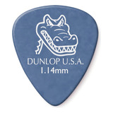 Kit 12 Palhetas Dunlop Gator Grip 1 14 Mm Usa   417p1 14 Cor Azul Tamanho 1 14mm