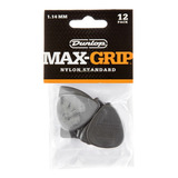 Kit 12 Palhetas Dunlop Nylon Max Grip 449p Made In Usa Tamanho 1 14