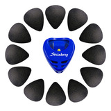 Kit 12 Palhetas Sound7 P Violão Guitarra Porta Palhetas