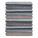 Kit 12 Panos De Limpeza Atoalhado Chão 50x1 00cm Atacado