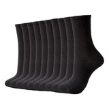 Kit 12 Pares Meia Cano Medio Academia Alto Longo Sport Cores