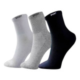 Kit 12 Pares Meia Masculina Cano