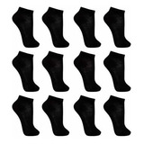 Kit 12 Pares Meia Masculino Cano Curto Soquete Sapatil Preta