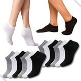Kit 12 Pares Meia Soquete Cano Curto Unissex Atacado Cores