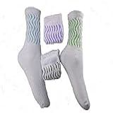 KIT 12 PARES MEIAS FEMININA ACADEMIA AERÓBICAS FRISADA CURTA