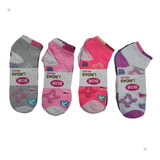Kit 12 Pares Meias Feminina Soquete Cano Curto Cores Atacado