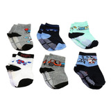 Kit 12 Pares Meias Infantil Bebê Antiderrapante Atacado