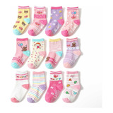 Kit 12 Pares Meias Infantil Feminino