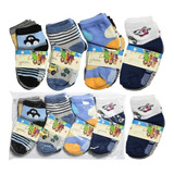 Kit 12 Pares Meias Infantil Menino Soquete Algodão Atacado