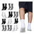 Kit 12 Pares Meias Masculina Cano Alto Algodão Longo Médio