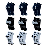 Kit 12 Pares Meias Masculino Cano Curto Algodão 39 A 43