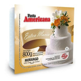 Kit 12 Pasta Americana Morango Extra Macia Arcolor 800gr