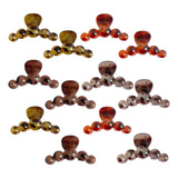 Kit 12 Pçs Piranhas Prendedor De Cabelo Grande Lindeza