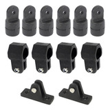Kit 12 Peças Capota Náutica 22mm 7 8 Nylon Barco Lancha