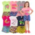 Kit 12 Peças Conjunto Infantil Menina Verão Feminino Atacado