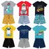 Kit 12 Peças De Roupa Infantil Menino = 6 Camisas + 6 Shorts