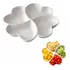 Kit 12 Petisqueira Coração Melamina Versátil E Resistente Cor Branco