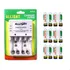 Kit 12 Pilhas Regarregáveis + Carregador Bivolt