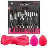 Kit 12 Pincéis De Maquiagem Profissional Macrilan Kp9 1a 2 Esponjas De Maquiagem 1 Tiara Make Up