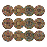 Kit 12 Porta Copo Cortiça Suporte Descanso Mesa Bolacha Taça