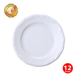 Kit 12 Pratos Sobremesa Pomerode Porcelana Schmidt 24h