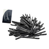 Kit 12 Presilha Clip Jacaré Prendedor De Cabelo Bico D Pato Cor Preto