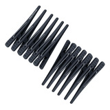 Kit 12 Presilhas Prendedor Bico De Pato Jacaré Clips Carbono
