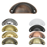 Kit 12 Puxadores Colonial Concha Para Moveis Armários 64mm