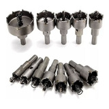 Kit 12 Serra Copo C videá 15 50 Mm Aço Inox E Outros Metais