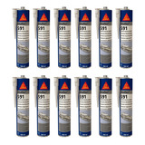 Kit 12 Sikaflex 591 Uv Branco Adesivo Selante De Pu Externo