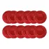 Kit 12 Sousplat Redondo Waves Vermelho Polipropileno 33 Cm
