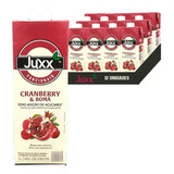 Kit 12 Suco De Cranberry Romã Zero Juxx Suco 1l