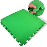 Kit 12 Tapete EVA Infantil VERDE Tatame P Bebe Criança Placa De 50x50cm 10mm Área De 3m Brinquedoteca Atividades