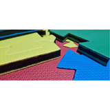 Kit 12 Tapete Tatame Eva 50x50 20mm Grosso Cores Diversas Cor Colorido
