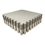 Kit 12 Tapete Tatame EVA 50x50x1cm 10mm Tons De Cinza