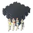 Kit 12 Tatames 50x50 20 Mm Preto Economico