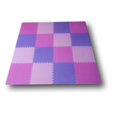 Kit 12 Tatames Tapete Eva 50x50x2cm 20mm Cores De Menina