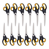 Kit 12 Tesoura P Tecido E Uso Geral Aço Inox 25cm Vonder