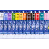 Kit 12 Tinta Acrílica Acrylic Colors Acrilex 20ml Para Tela