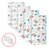 Kit 12 Toalhinha Pano De Boca Bebe Menino Menina