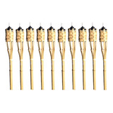 Kit 12 Tocha Bambu 120cm Lamparina Festa Tematica Decoração