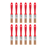 Kit 12 Trincha Atlas Pincel Sintetico 3 4 Pintura Pluma Tek