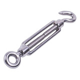 Kit 12 Un Esticador Aço Inox Gancho X Olhal M16 5 8 700kg