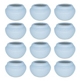 Kit 12 Vasinhos Cerâmico Esmaltado P Suculentas Mini Vaso