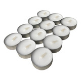 Kit 12 Velas Rechaud Difusor Flutuante Foundue Branca 11gr