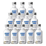 Kit 12 Vodka Absolut Miniatura Pocket Petaca 50ml Vidro