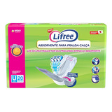 Kit 120 Absorventes Geriátrico Lifree P  Fralda Calça Refil