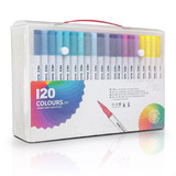 Kit 120 Cores Canetas