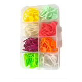 Kit 120 Marcadores De Ponto Cadeado Alfinete Tricô Crochê