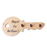 Kit 127 Suporte Chaveiro Porta Chave 20 Cm Mdf Cru Dia Pais
